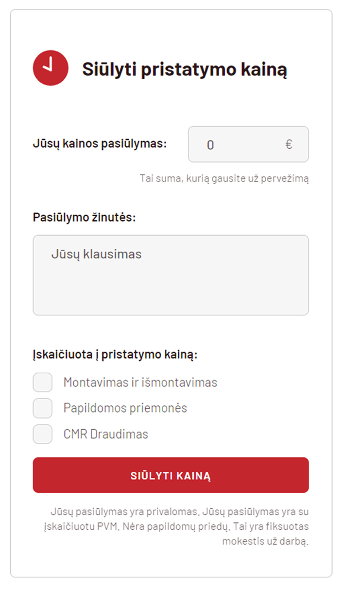 SOSVAN - mobili programėlė